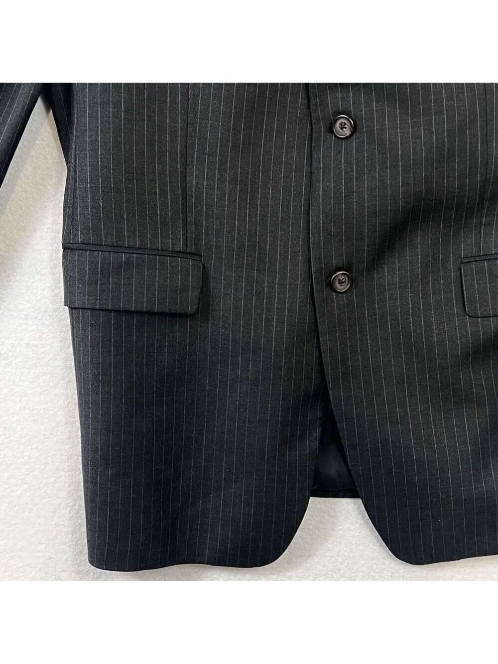 Ralph Lauren Mens Suit Jacket Sport Blazer Black Wool 44 L Dillards Exclusive